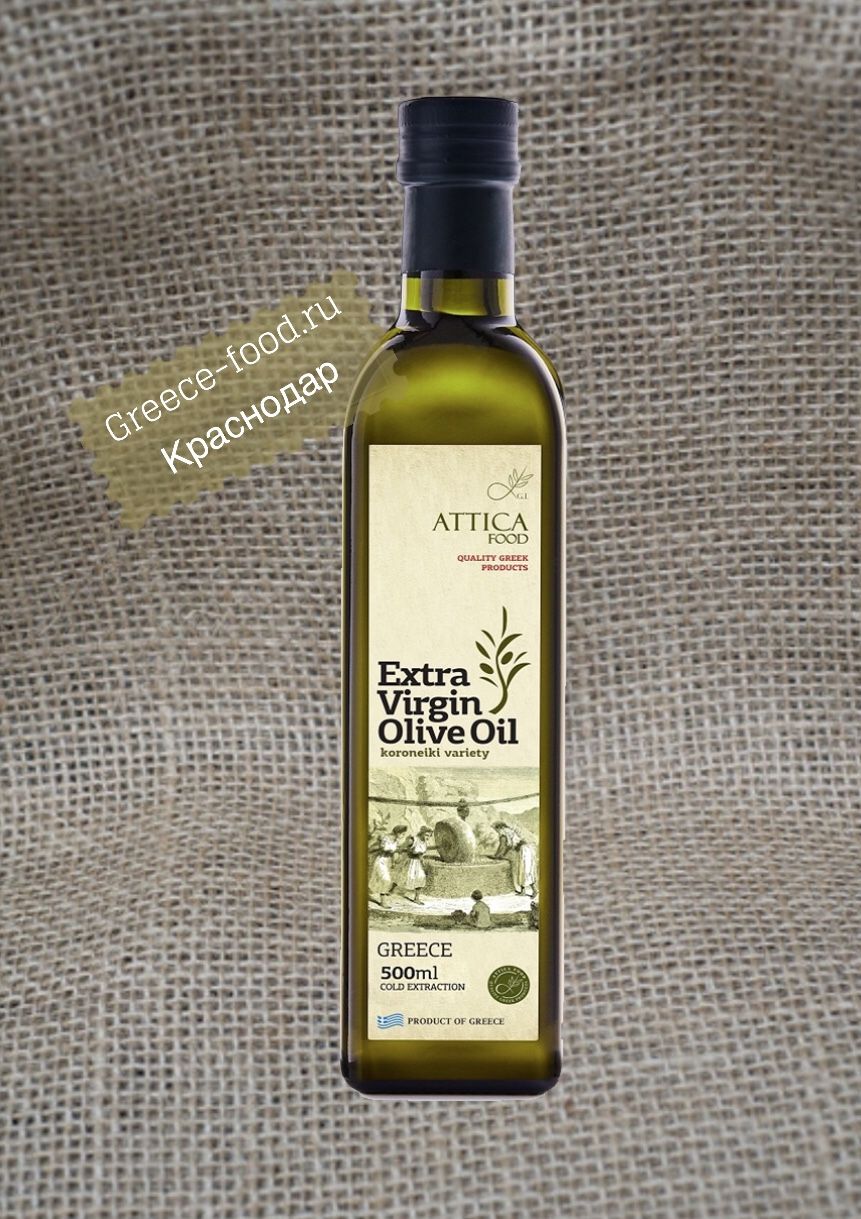 Оливковое масло “Attica food” Extra Virgin Olive oil, 0,5л*12 шт