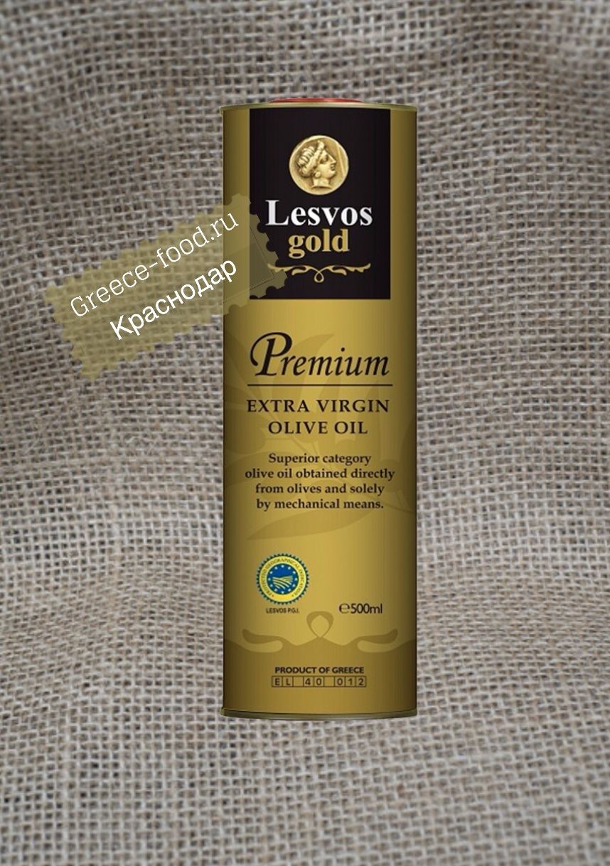 Оливковое масло «Lesvos gold» Extra Virgin Premium, 0,5л ж/б*12 шт