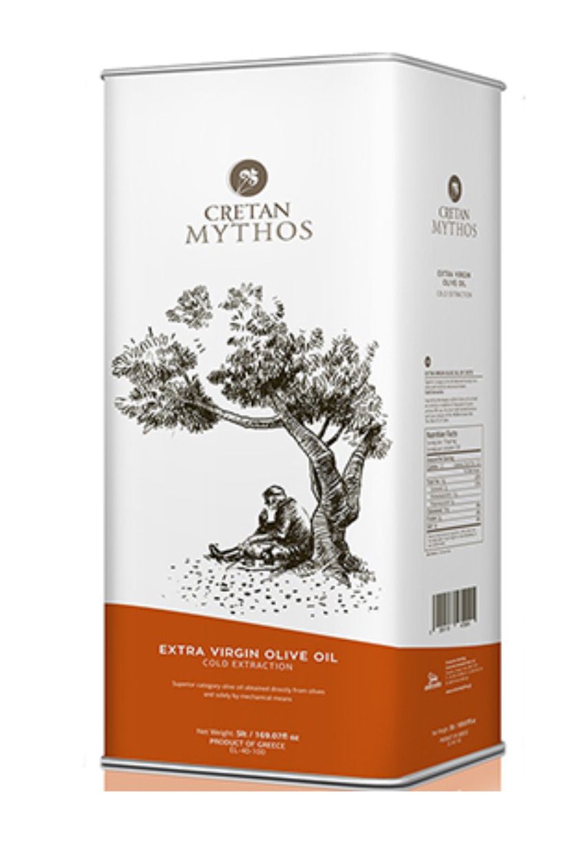 Оливковое масло "Cretan Mythos" Extra Virgin, ж/б, 5л