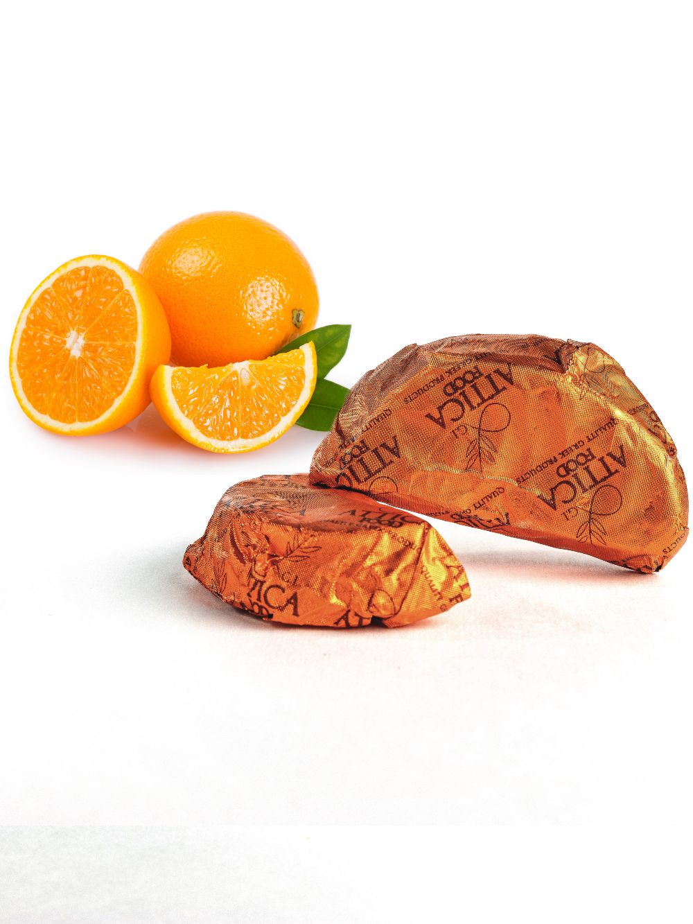 Шоколадные конфеты с начинкой из апельсина и марципана