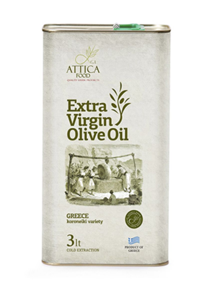 Оливковое масло “Attica food” Extra Virgin Olive oil, 3л