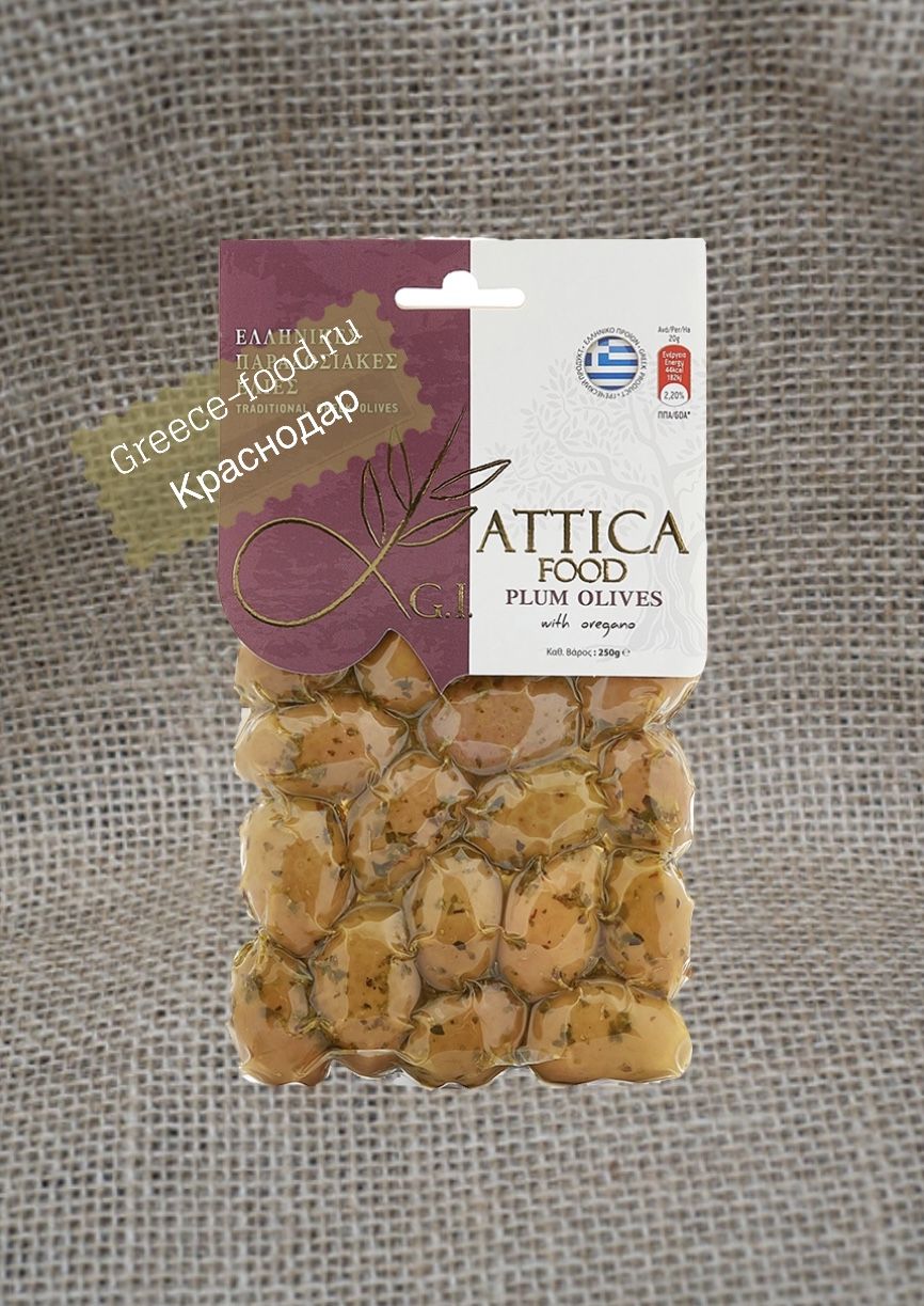 Зеленые оливки Damaskino “Attica Food”, 250г*20 шт