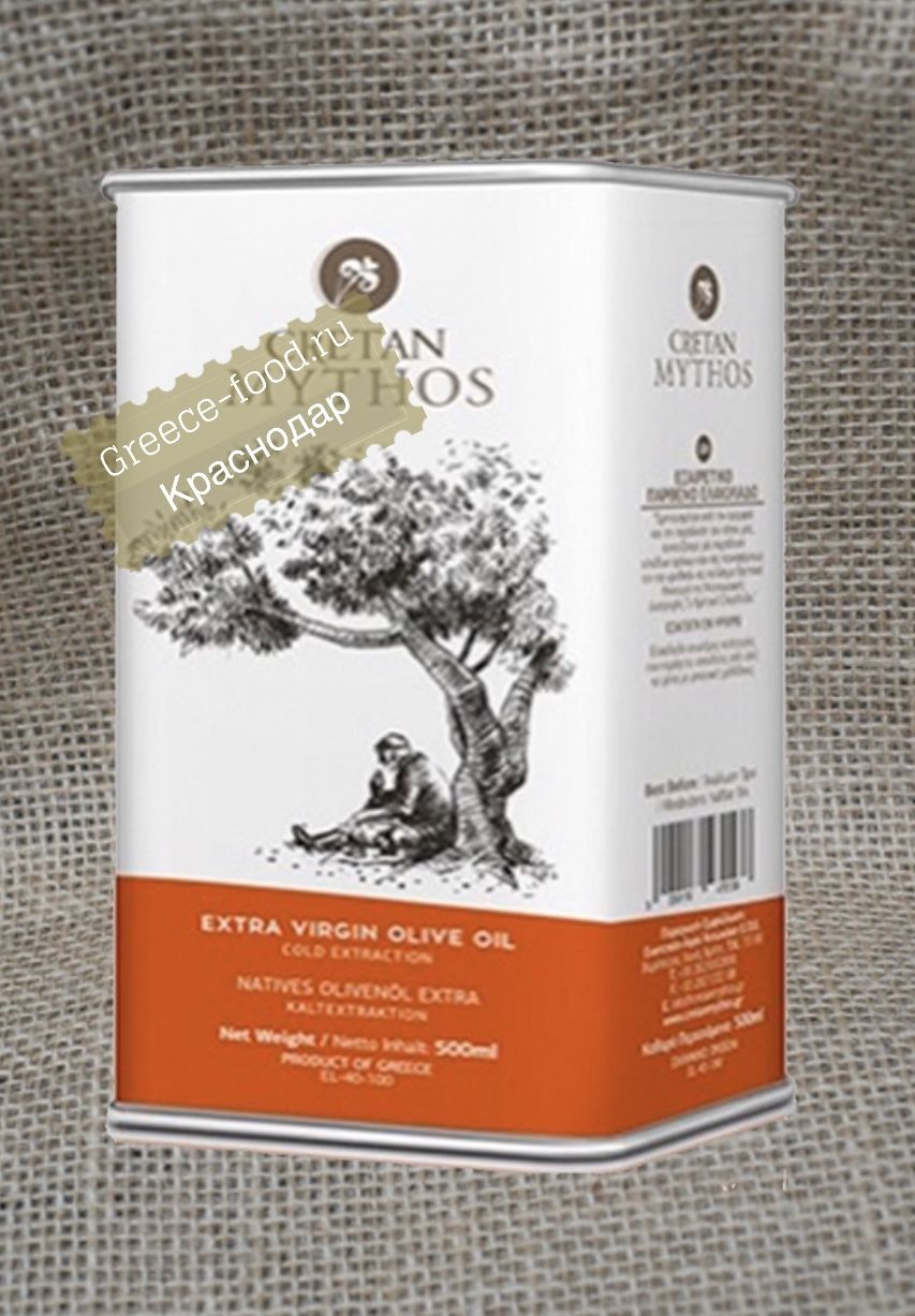 Оливковое масло "Cretan Mythos" Extra Virgin, ж/б, 0,5л*12 шт