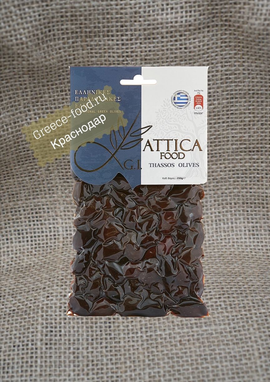 Оливки Thassos “Attica Food”, 250г*20 шт