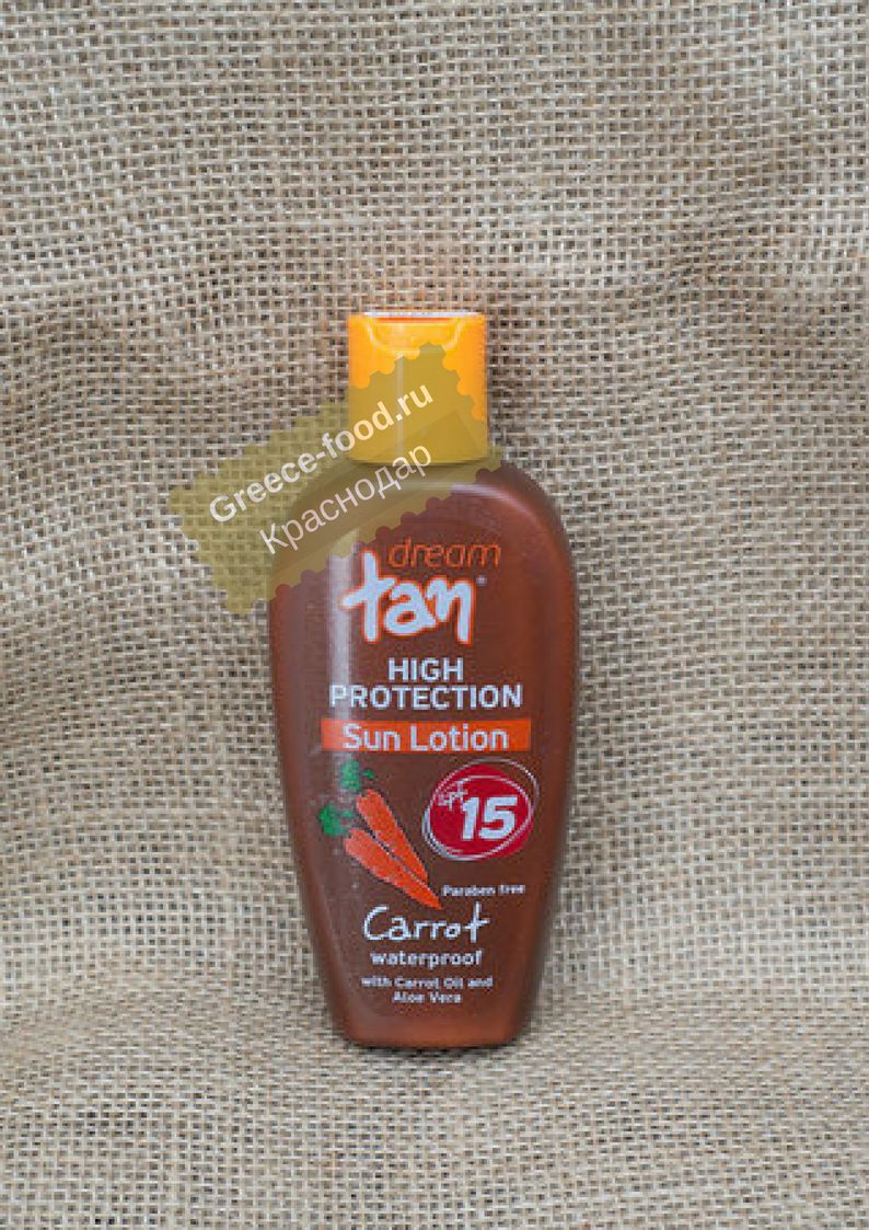 Солнцезащитный крем для тела  "Dream Tan" SPF 15 с каротином, 150мл*6шт