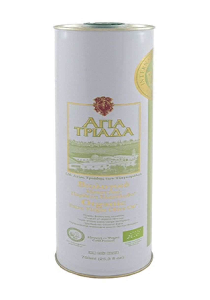 Оливковое масло "Agia Triada" Extra Virgin Organic, ж/б, 0,75л