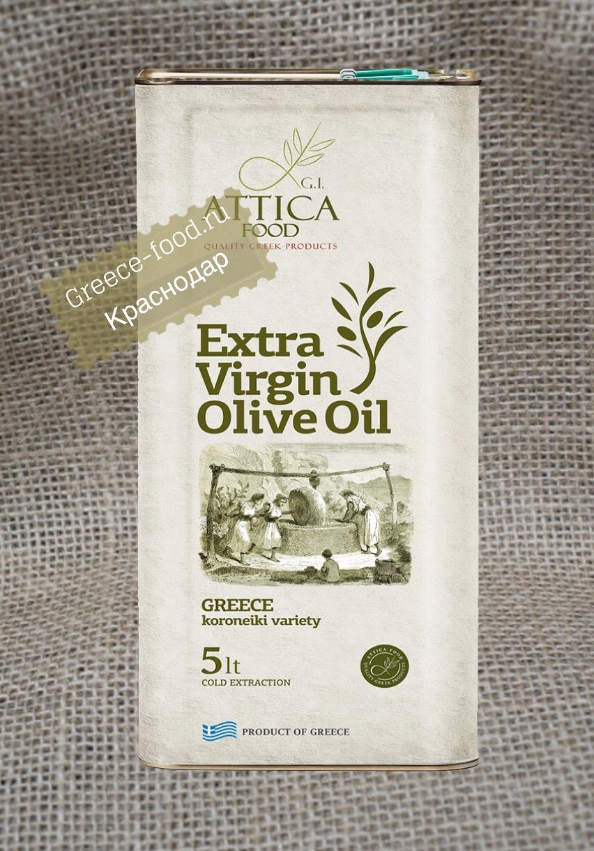 Оливковое масло “Attica food” Extra Virgin Olive oil, 5л*4 шт
