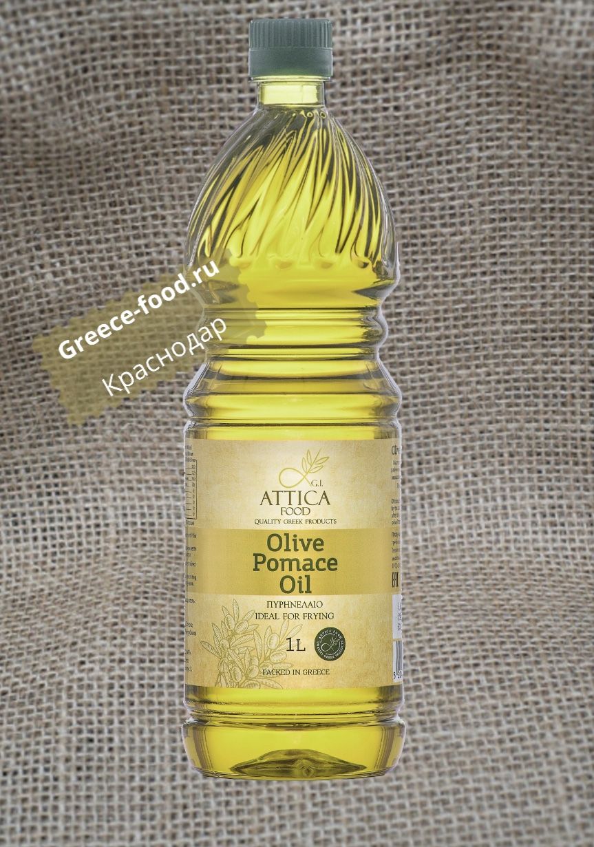 Оливковое масло для жарки “Attica Food” Pomace, 1л*12 шт