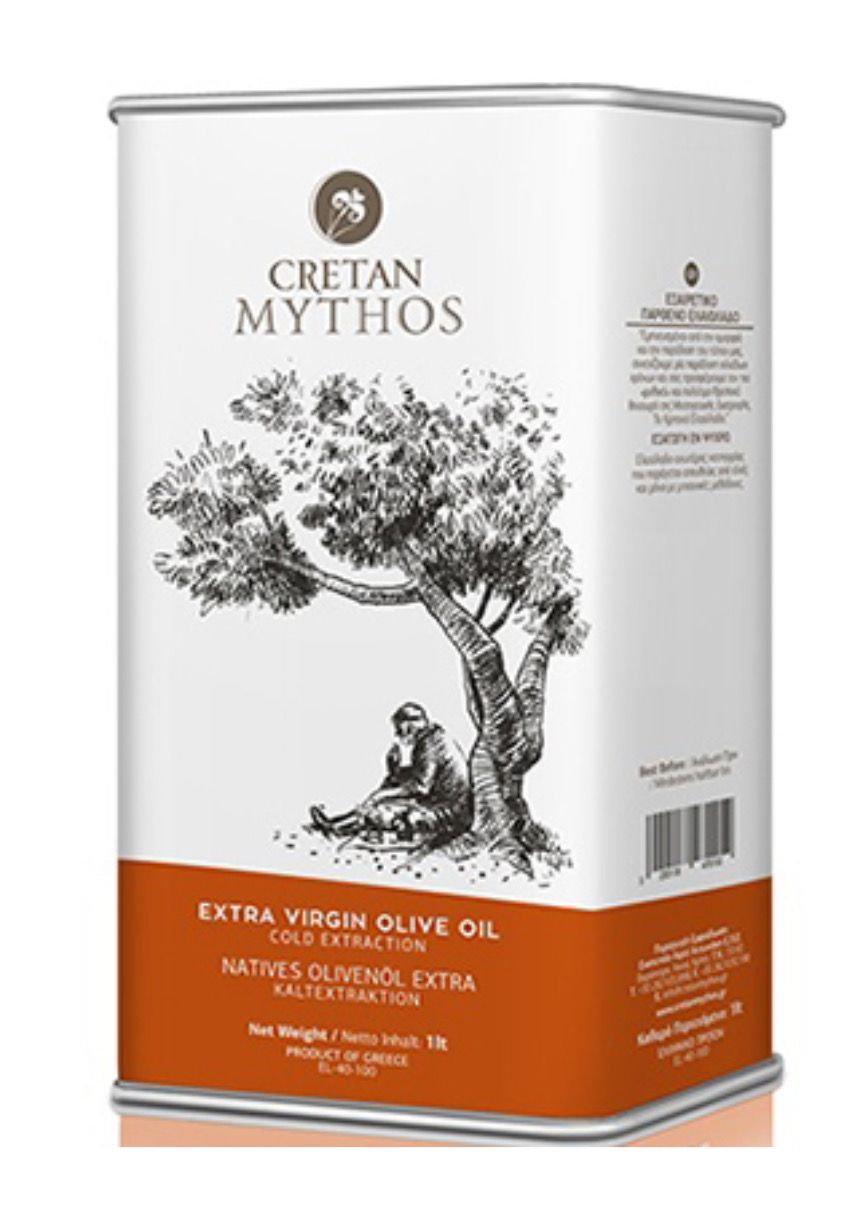 Оливковое масло "Cretan Mythos" Extra Virgin, ж/б, 1л